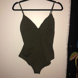 SOLD ON MERC Army green tank body suit